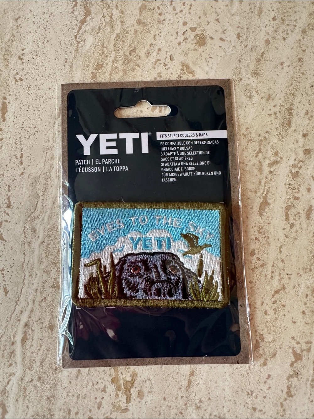 Yeti Patch Eyes to the Sky bag & cooler patch. NWT. Sold out at Yeti